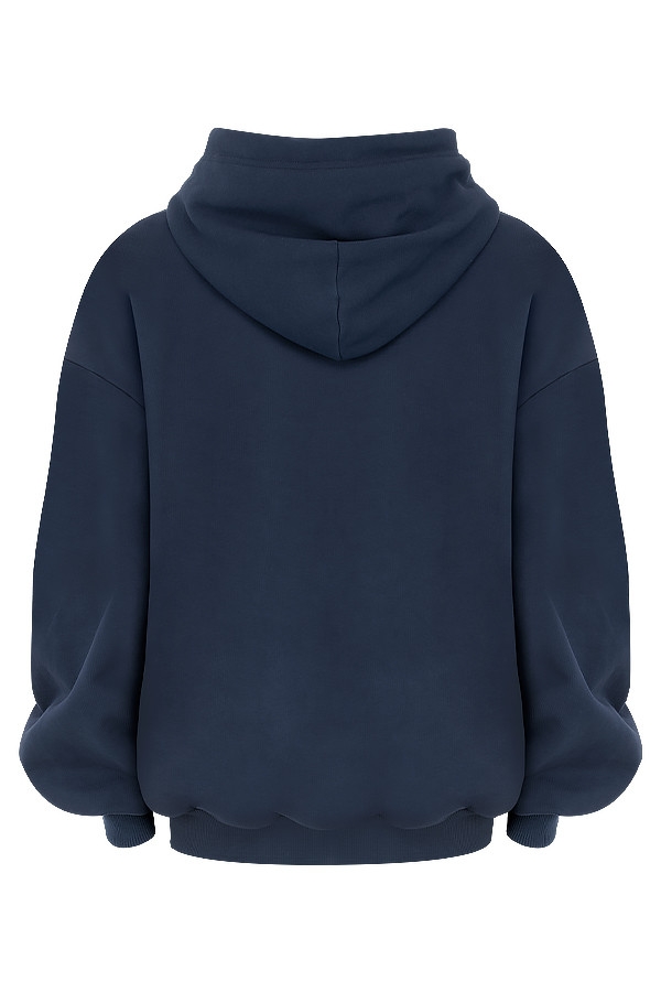 marineblauer oversize-hoodie
