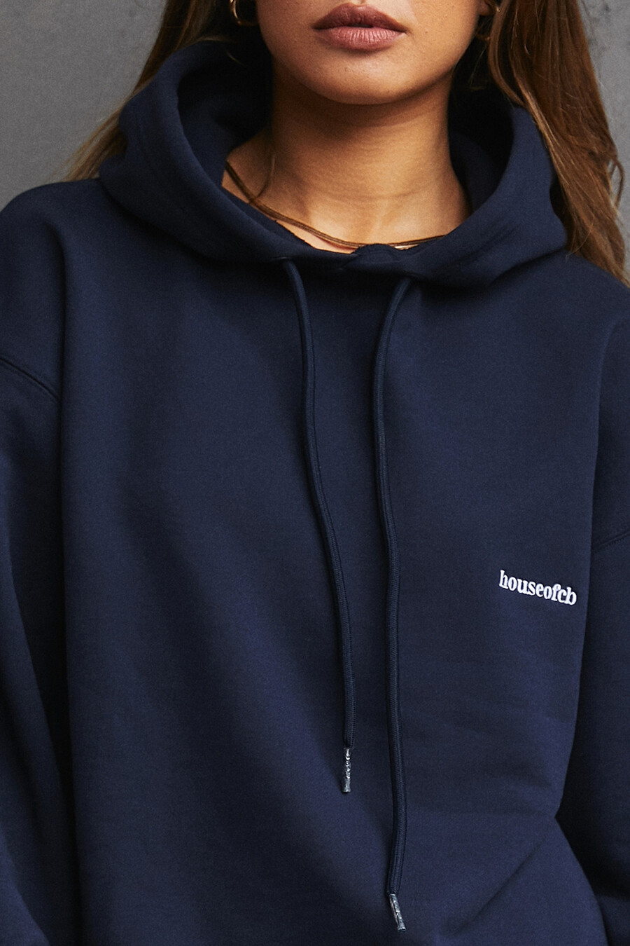 marineblauer oversize-hoodie