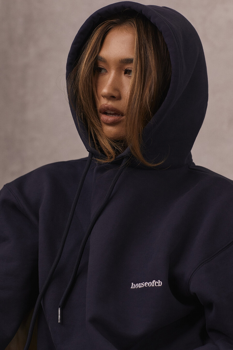 marineblauer oversize-hoodie