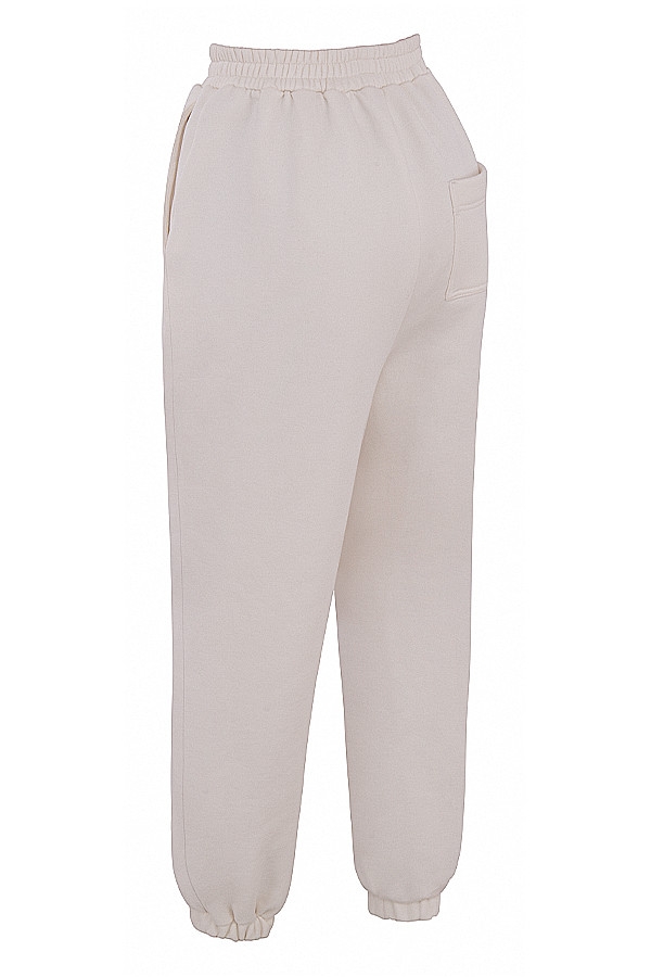off-white jogginghose mit fleece-rücken