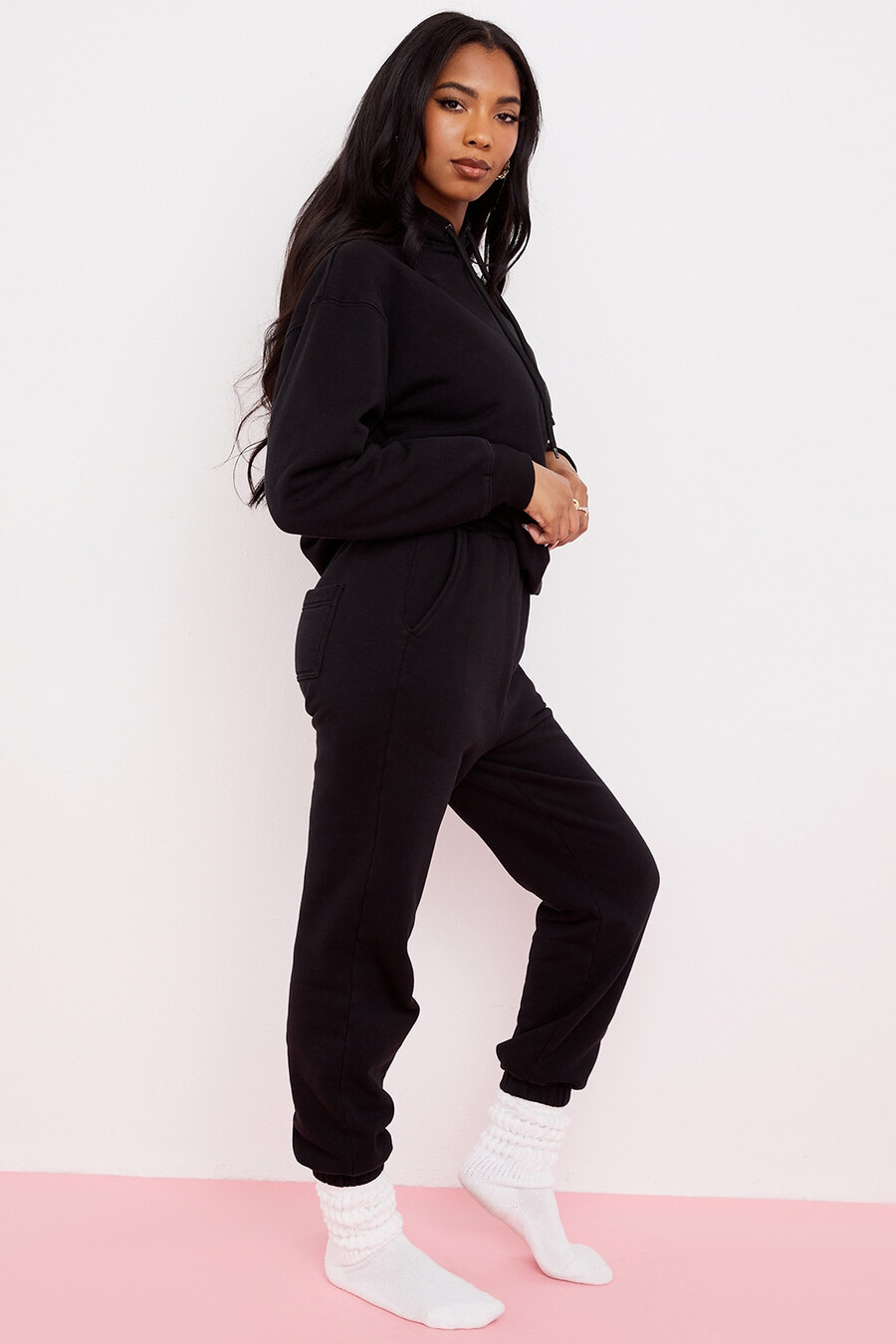 jogginghose mit fleece-rücken