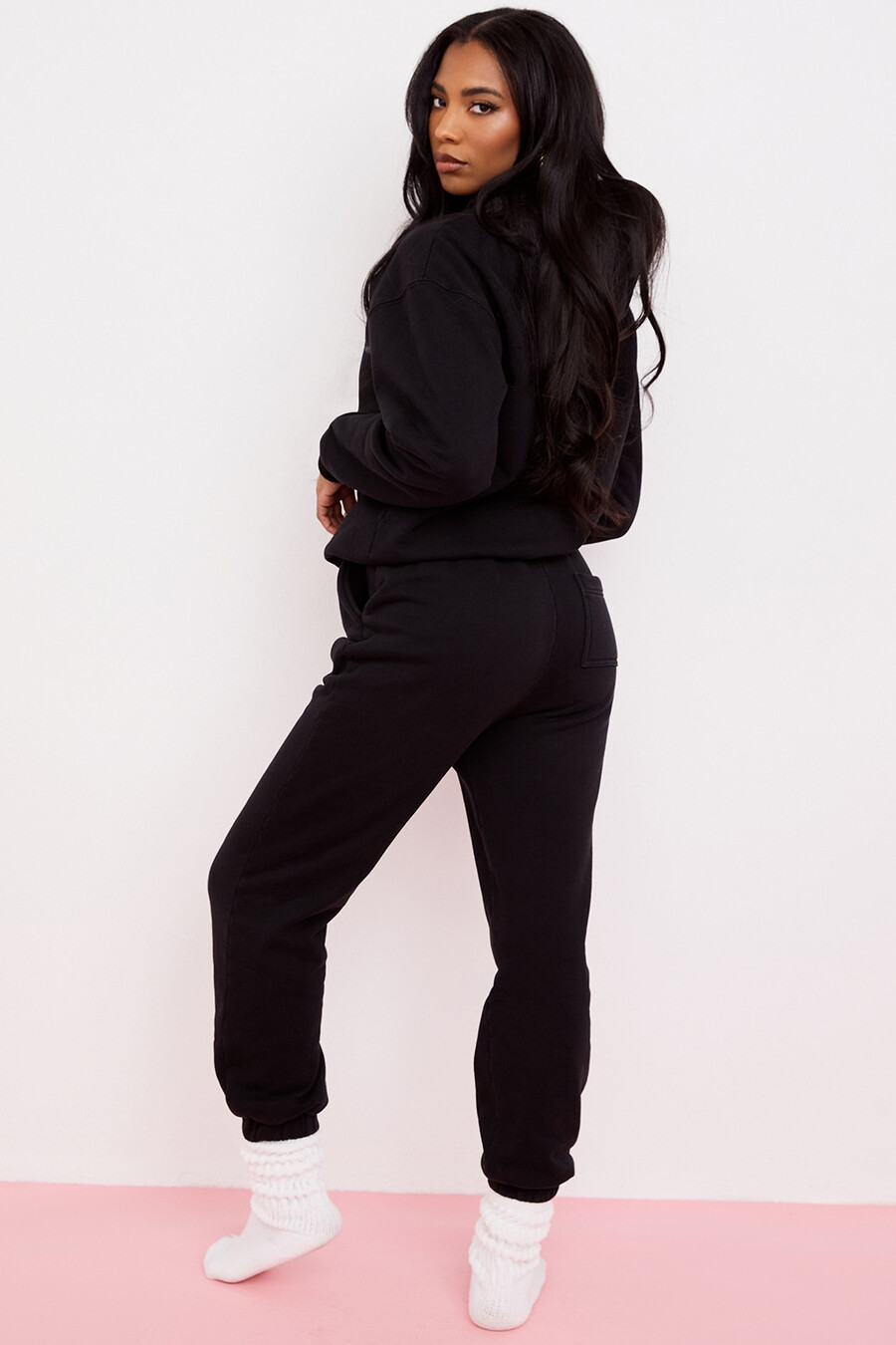 jogginghose mit fleece-rücken