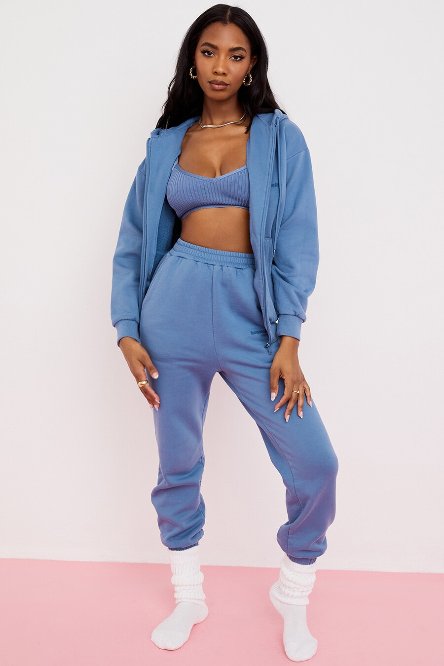 azure fleece back jogginghose