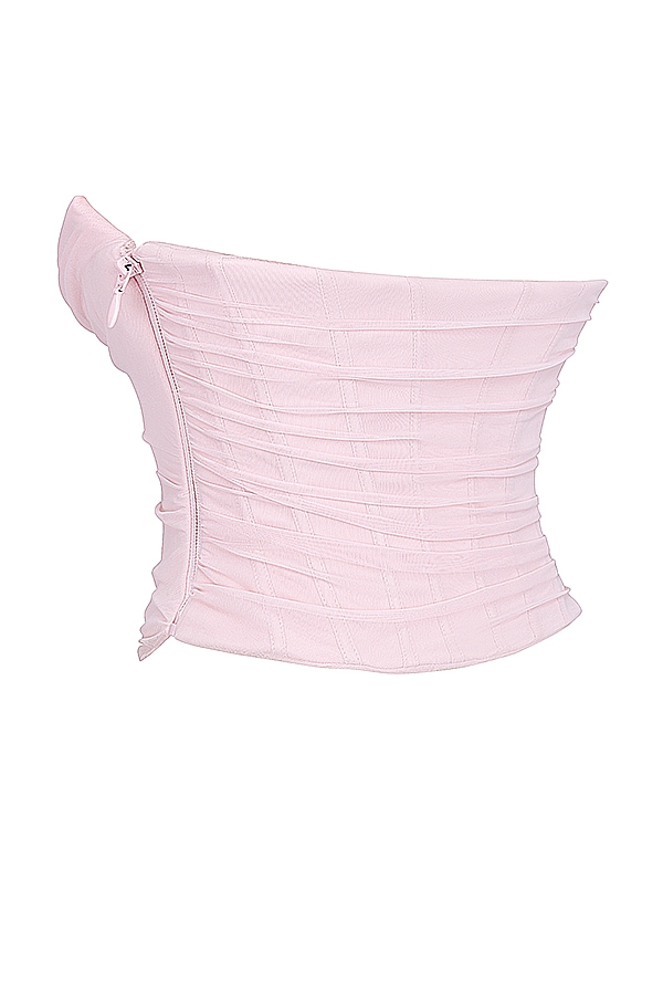 ballerina pink strapless corset