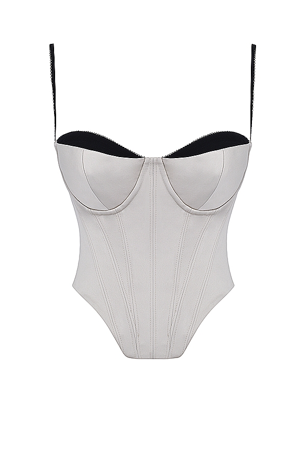 beige satin-bügelkorsett