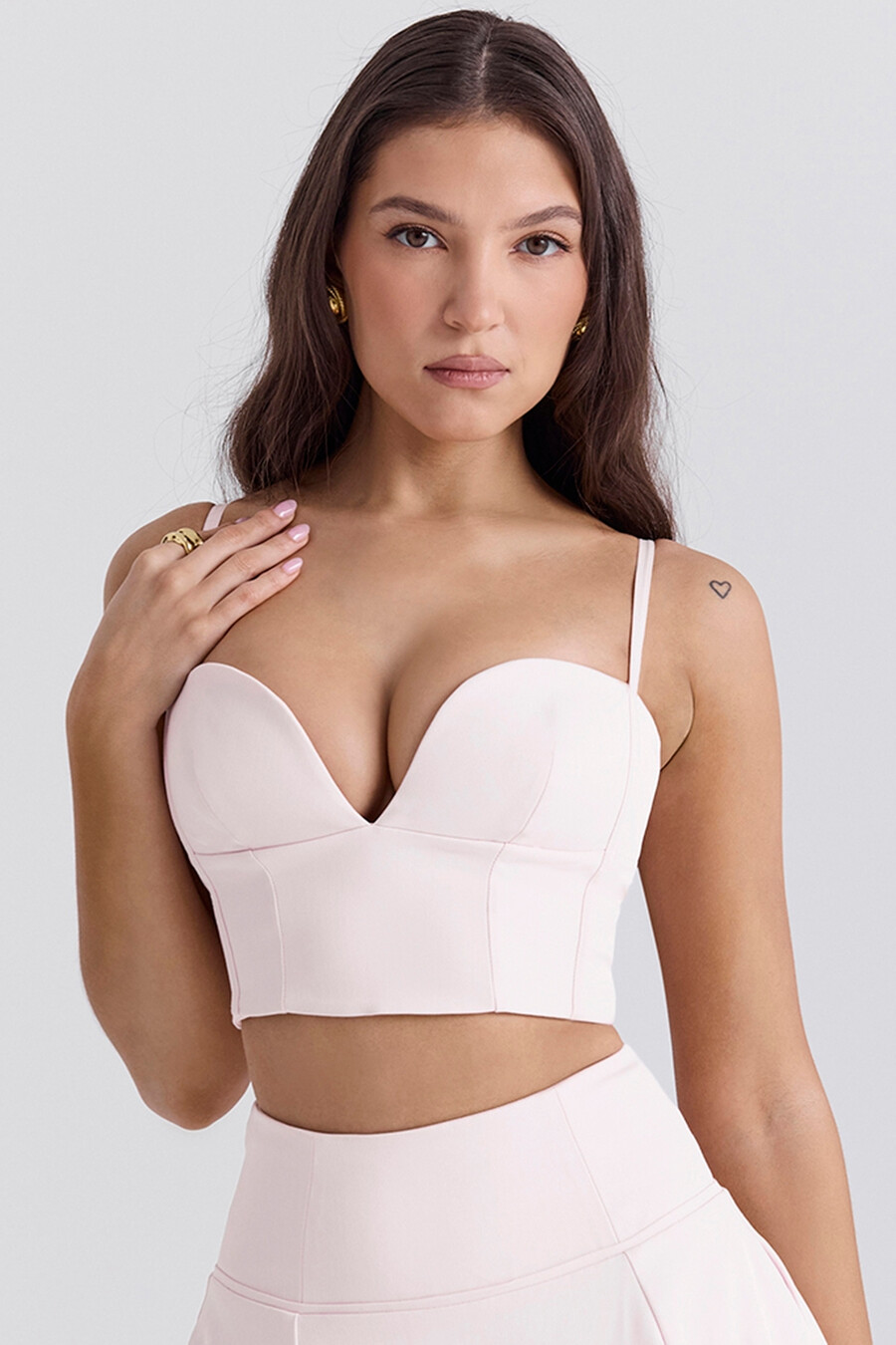 kurzes pinkes ballerina-bralette-top