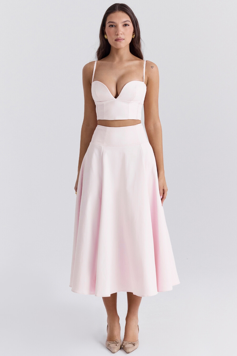 kurzes pinkes ballerina-bralette-top