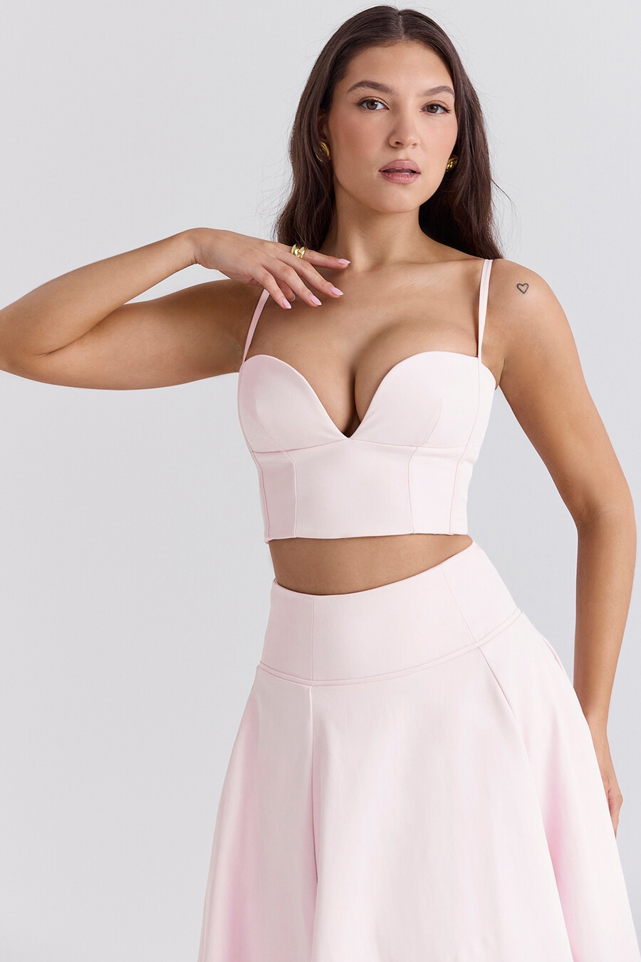 kurzes pinkes ballerina-bralette-top