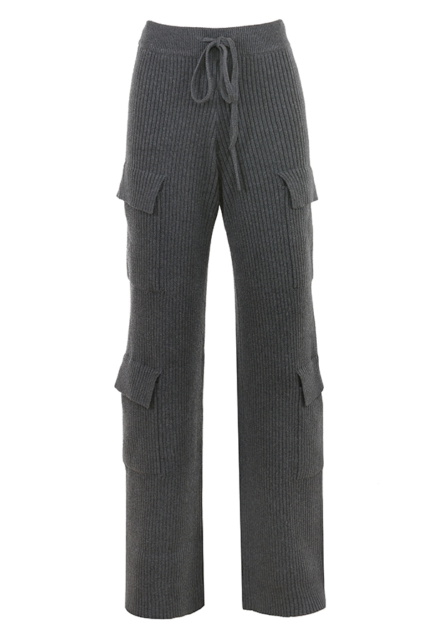 anthrazitfarbene strickhose