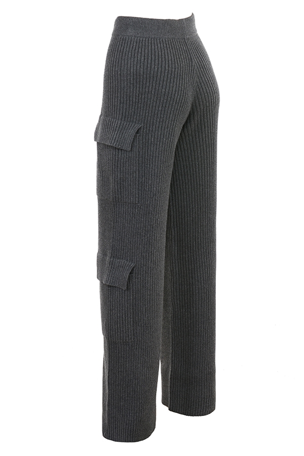 anthrazitfarbene strickhose