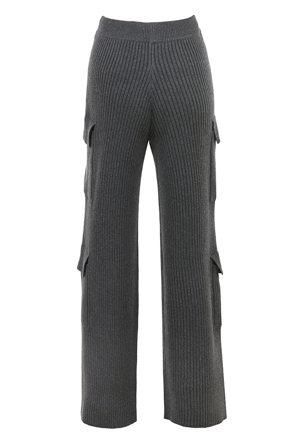 anthrazitfarbene strickhose