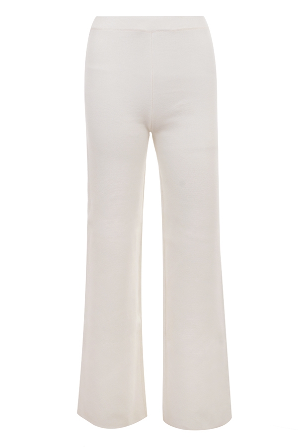 off-white baumwollstrickhose