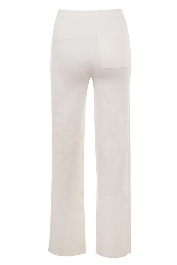 off-white baumwollstrickhose