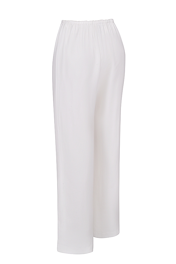 elfenbeinfarbene leinenmischung hose
