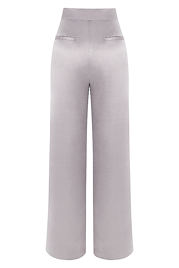graue satinhose