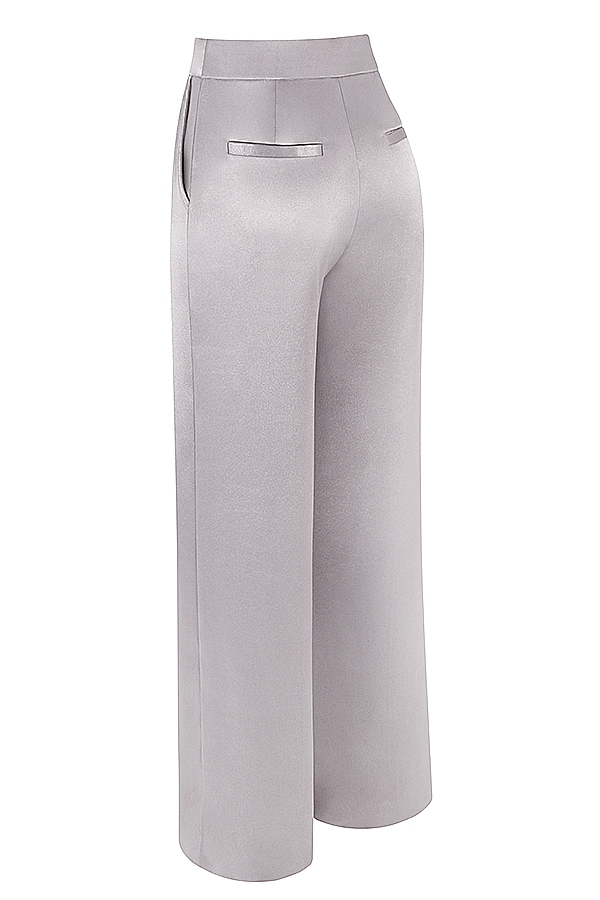 graue satinhose