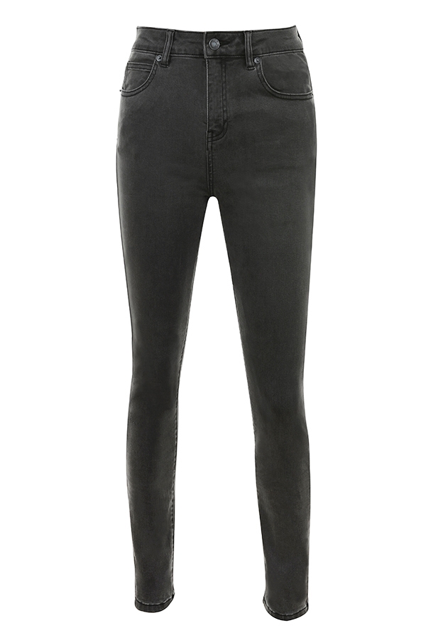 schwarze skinny-jeans mit verwaschener waschung