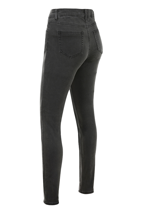schwarze skinny-jeans mit verwaschener waschung