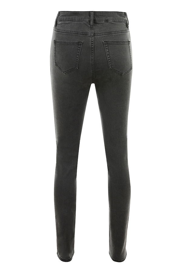 schwarze skinny-jeans mit verwaschener waschung